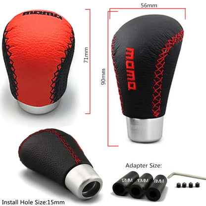 Universal MOMO Leather Shift Knob